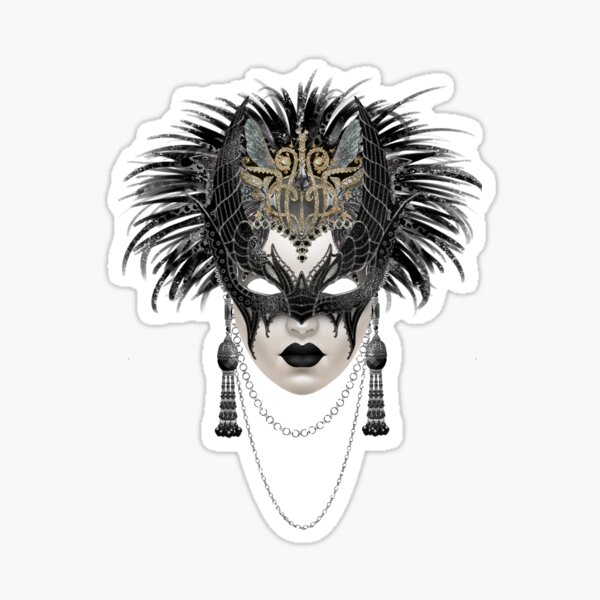 Item preview, A Venetian witch mask designed and sold by Maxine Gadd.