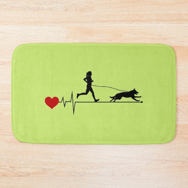 Item preview, Canicross Trail Running Dog Sport Heartbeat Pulse designed and sold by CuteDesigns1.
