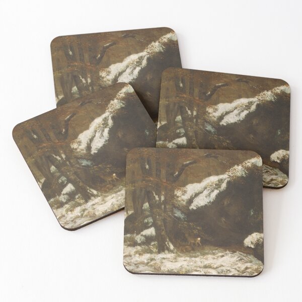 Item preview, Winter scenery - The Deer by Gustave Courbet designed and sold by AR-shop.