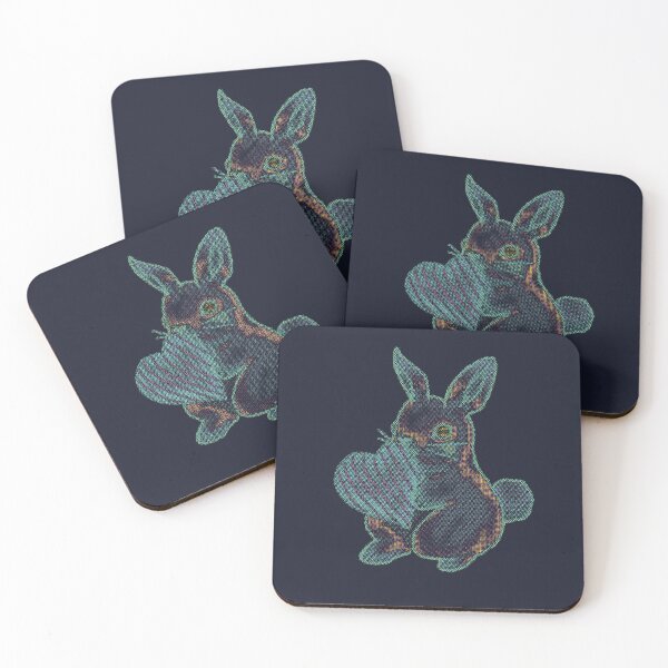 Item preview, Dark theme bunny (alternative) designed and sold by Komst3.