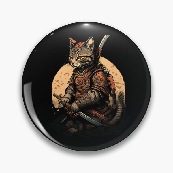 Item preview, Katuna, Japanese Samurai Cat #2 designed and sold by Christolamber.