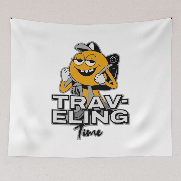Item preview, Traveling tee design, its traveling time t-shirt design designed and sold by teedesigndaily.