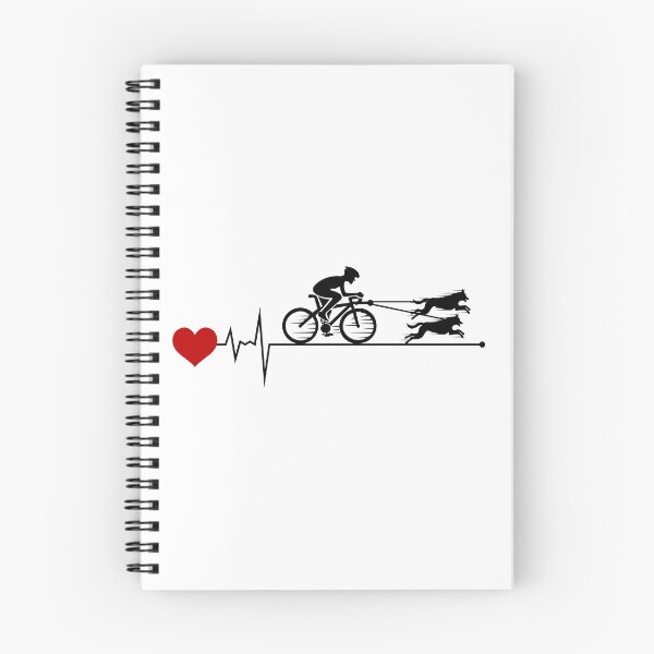 Item preview, Bikejoring DogScooting Dog Sport Bike Bicycle heartbeat Pulse designed and sold by CuteDesigns1.