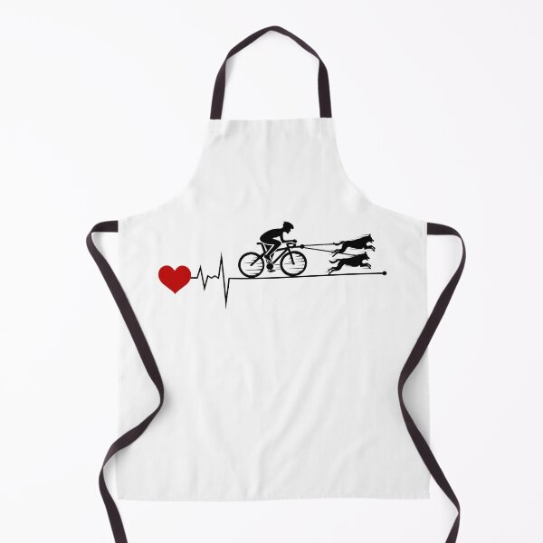 Item preview, Bikejoring DogScooting Dog Sport Bike Bicycle heartbeat Pulse designed and sold by CuteDesigns1.