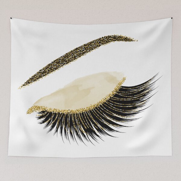 Item preview, Glittery gold lashes  designed and sold by sashica.