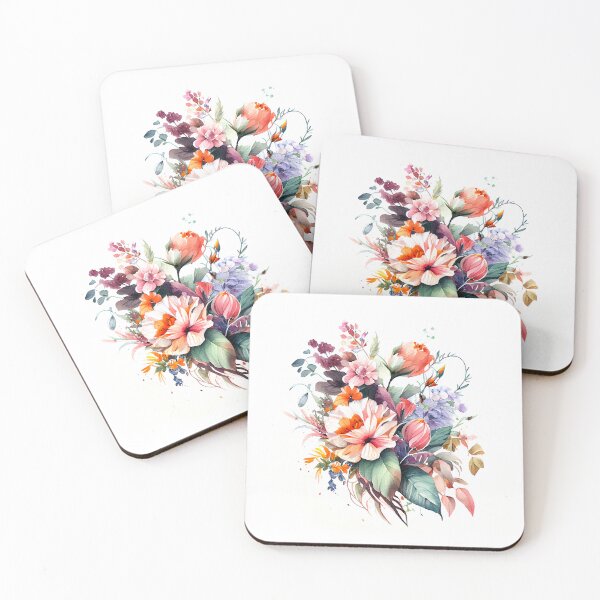 Item preview, Beautiful Bouquet of Meadow Flowers Watercolor Art designed and sold by KOTOdesign.