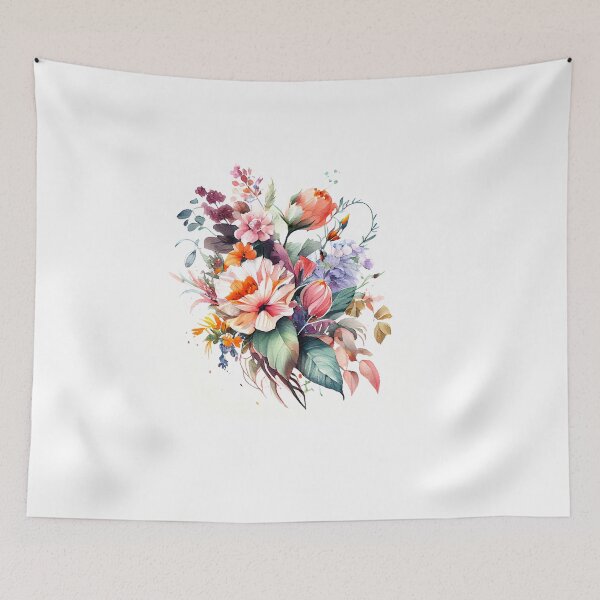 Item preview, Beautiful Bouquet of Meadow Flowers Watercolor Art designed and sold by KOTOdesign.