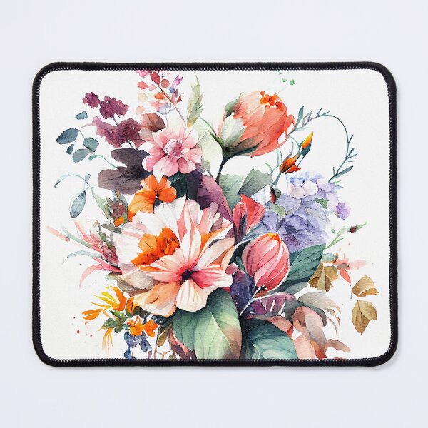 Item preview, Beautiful Bouquet of Meadow Flowers Watercolor Art designed and sold by KOTOdesign.