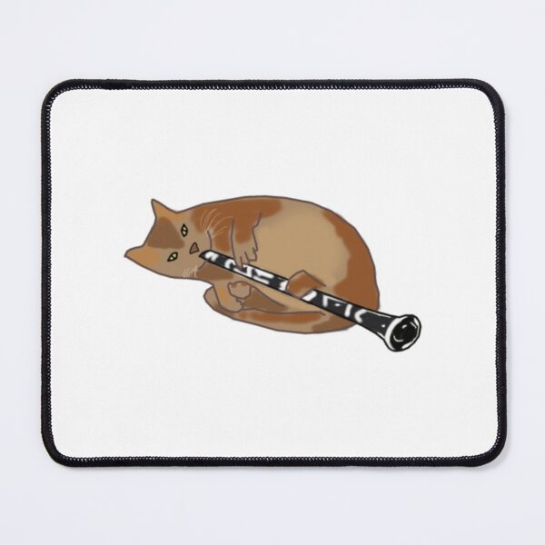 Item preview, Cat playing clarinet   designed and sold by GrangehillCrea.