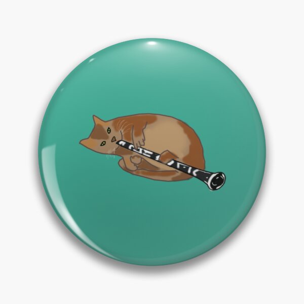 Item preview, Cat playing clarinet   designed and sold by GrangehillCrea.