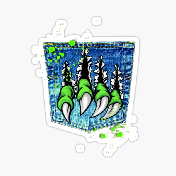 GamesMonkey® – 2 Stück Monster Claw Scratch Sticker Monster