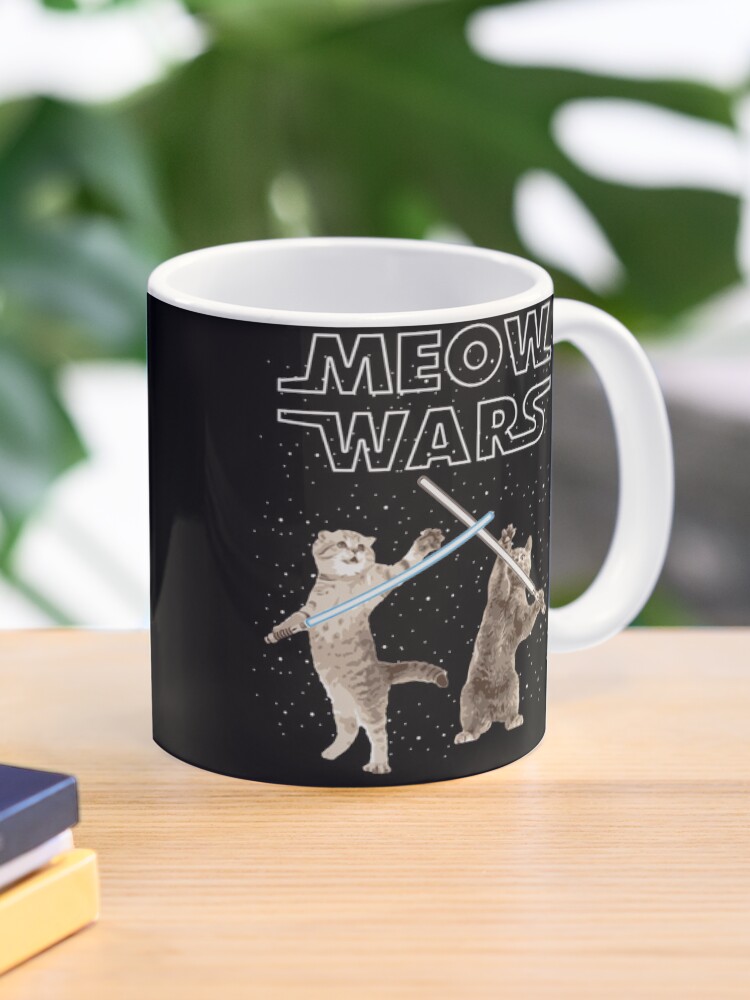 Meow Meow Tall Cat Mug