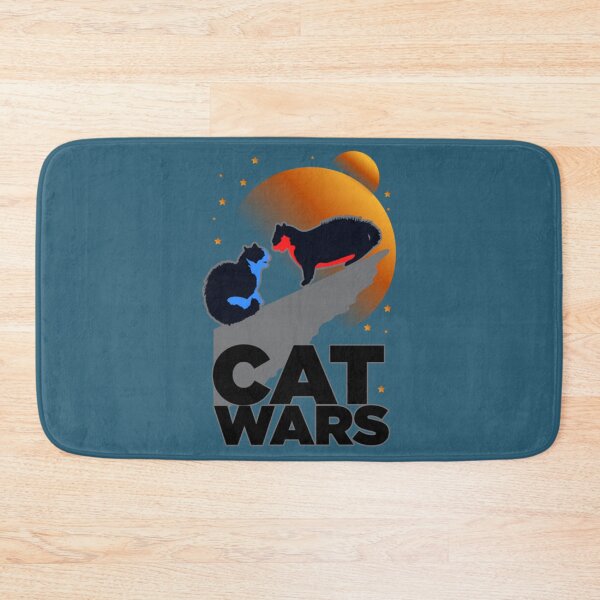 Item preview, Cat Wars Funny Fighting Cats at night      designed and sold by GrangehillCrea.