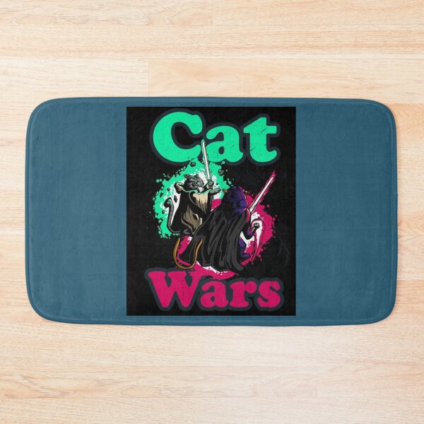 Item preview, Cat Wars Lightsaber Cartoon Cats Fight Chiffon Top designed and sold by GrangehillCrea.