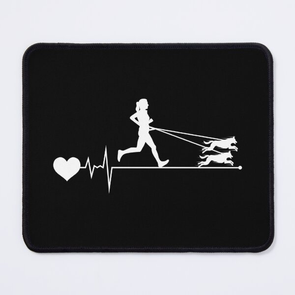 Item preview, Canicross Trail Running Dog Sport Heartbeat Pulse designed and sold by CuteDesigns1.