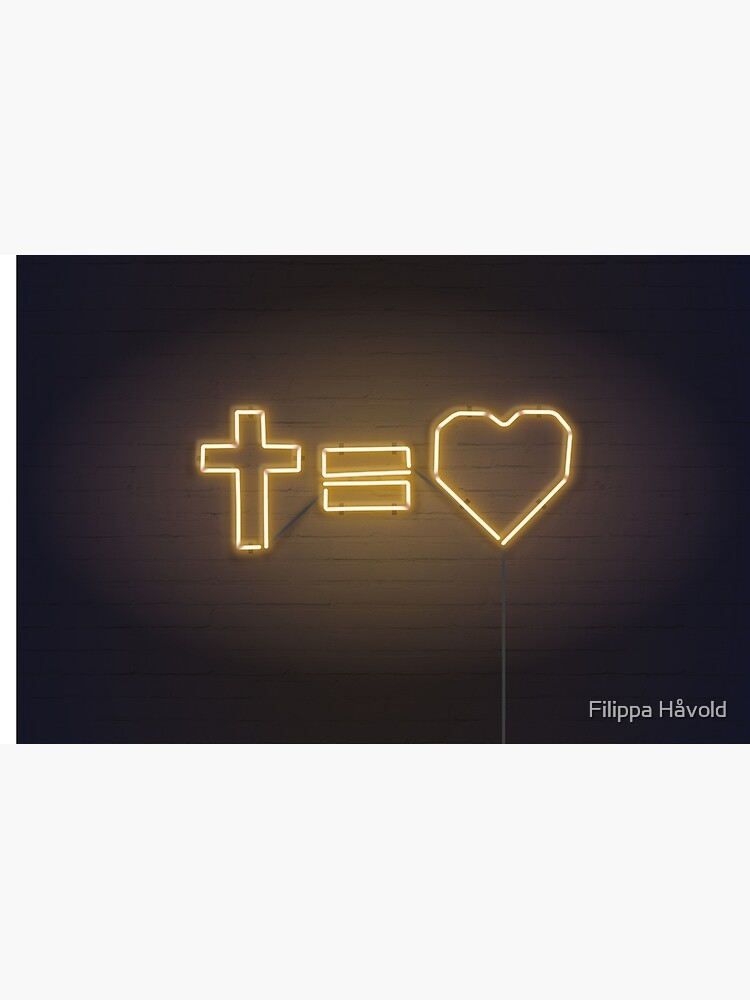 Cross Equals Love Laptop Skin By Filippach Redbubble