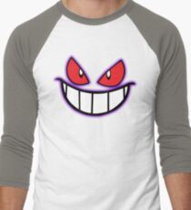 Gengar Monster Purple Pokeball Men's Baseball ¾ T-Shirt