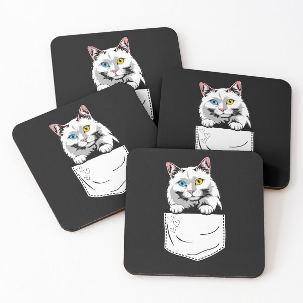Item preview, Pocket Turkish Angora cat designed and sold by Smile Shop ⭐⭐⭐⭐⭐.