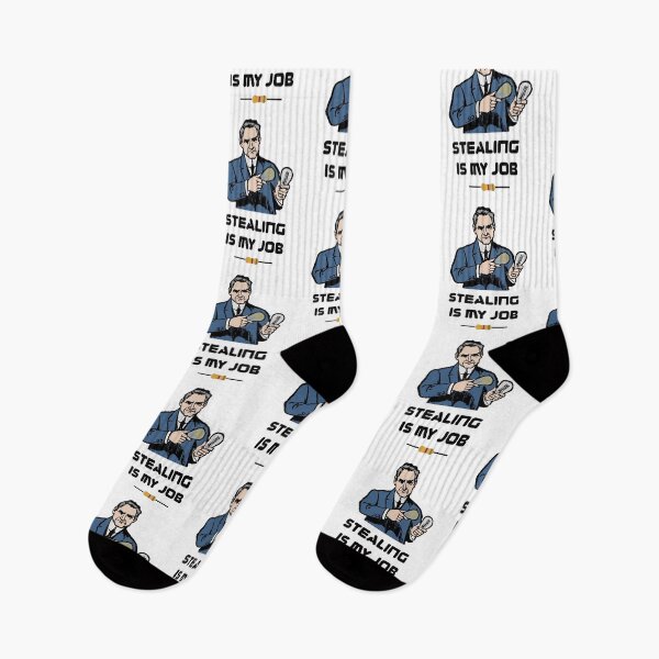 Item preview, 'Stealing is My Job' Thomas Edison Stealing Design - Retro Illustration Design for T-shirts, mugs, phone cases and other accessories designed and sold by Ridiculam Toga.