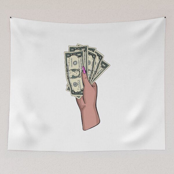 Item preview, Cash money women hand holding dollar designed and sold by Milatoo.