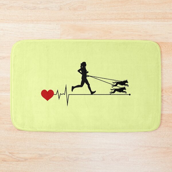 Item preview, Canicross Trail Running Dog Sport Heartbeat Pulse designed and sold by CuteDesigns1.