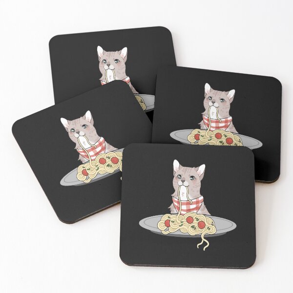 Item preview, Cat Eating Spaghetti designed and sold by ALAEEDDINEBHM.
