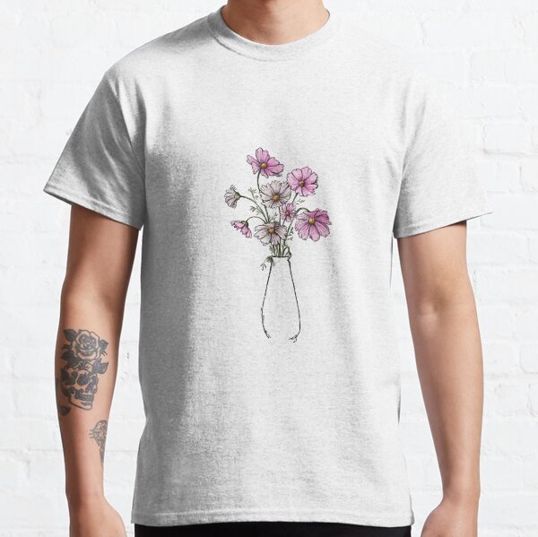 Cosmea-Blüten in Vase Classic T-Shirt