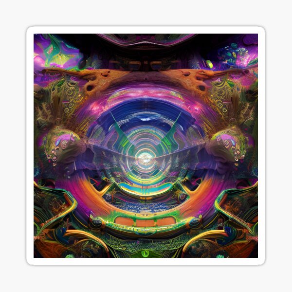Psychedelic Picture #34 - Part of Our Psychedelic Picture Collection Sticker