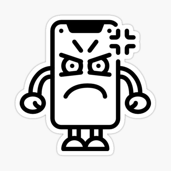 SCARED FACE CARTOON  Sticker for Sale by PRAKE