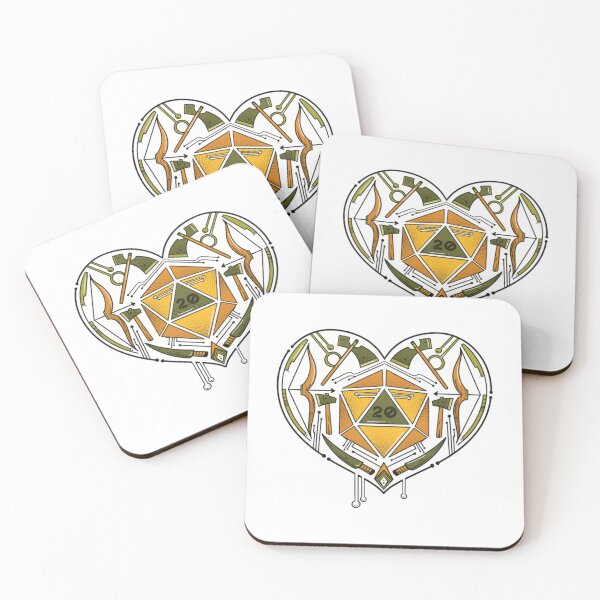 Item preview, Dice D20 Heart RPG   designed and sold by DayDreamAppe.