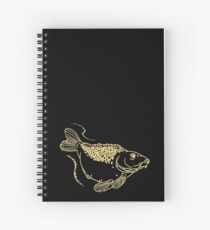 Carp Fishing Angling Fish Scales Illustration Spiral Notebook