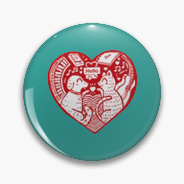 Artikelvorschau, Hallo Stranger Red Dog Cat Logo. entworfen und verkauft von DayDreamAppe.