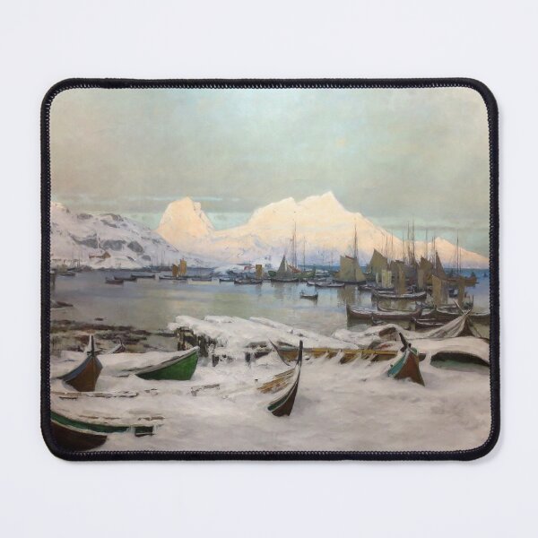 Item preview, Winter scenery - Winter in Lofoten by Otto Sinding designed and sold by AR-shop.