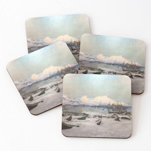 Item preview, Winter scenery - Winter in Lofoten by Otto Sinding designed and sold by AR-shop.