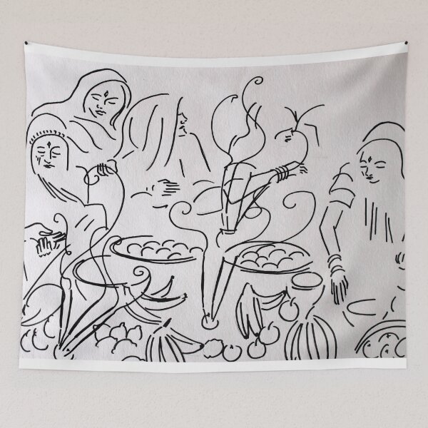 Item preview, Women at Puri Market designed and sold by Ali  Dunnell.