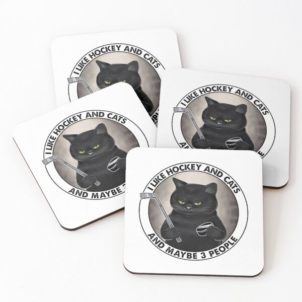 Item preview, I Love Hockey And Cats And Maybe 3 People   designed and sold by DayDreamAppe.