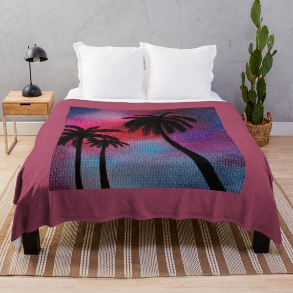 Item preview, Palm trees in aesthetic evening light designed and sold by Culturalnoob.