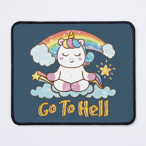 Item preview, Go To Hell Unicorn Rainbow designed and sold by Numero14.