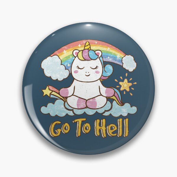 Item preview, Go To Hell Unicorn Rainbow designed and sold by Numero14.