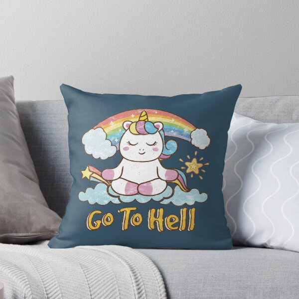 Item preview, Go To Hell Unicorn Rainbow designed and sold by Numero14.