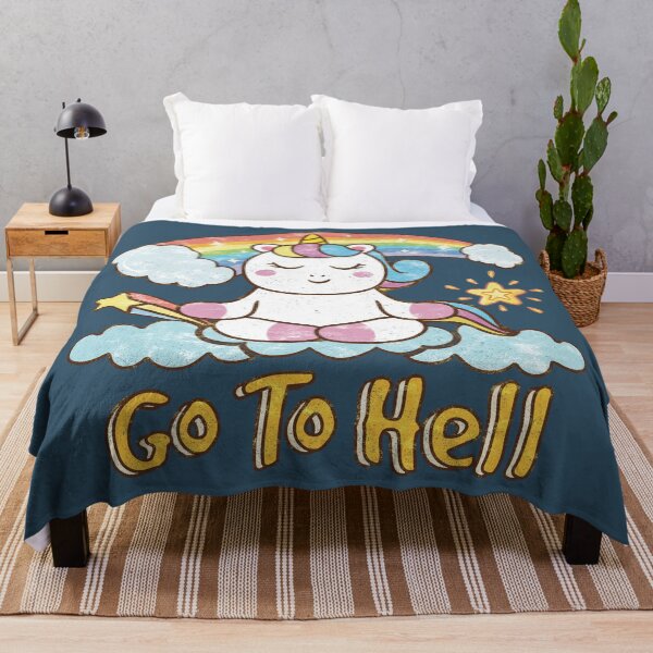 Item preview, Go To Hell Unicorn Rainbow designed and sold by Numero14.