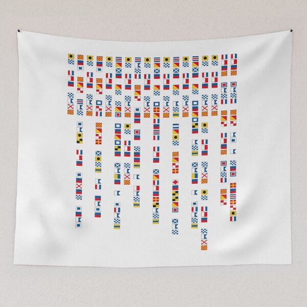 Item preview, In the Navy - Navy Alphabet - Navy Signal Flags designed and sold by Hell-Prints.