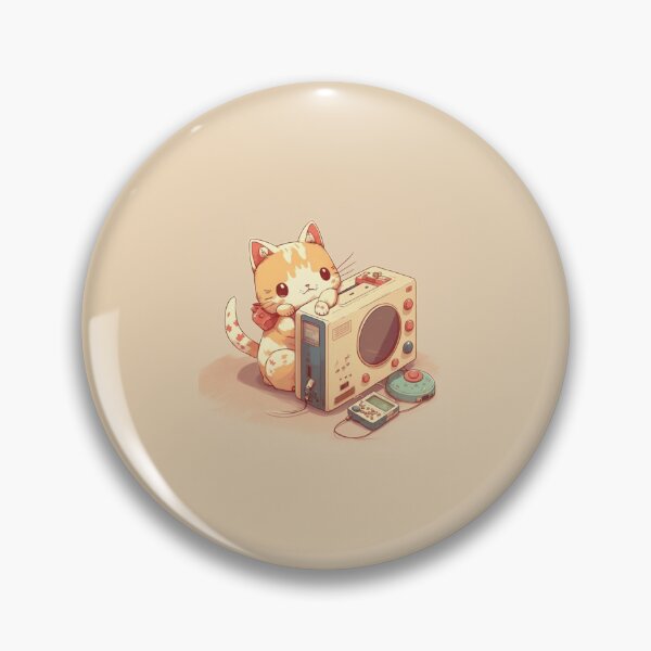Item preview, Cute Retro Cat Gaming Japanese Style designed and sold by Evening Twilight.