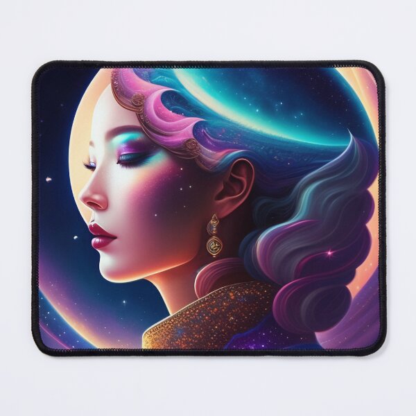 Item preview, fantasy Portrait of beautiful cosmic beauty with heavenly aura around designed and sold by vishalraifx.