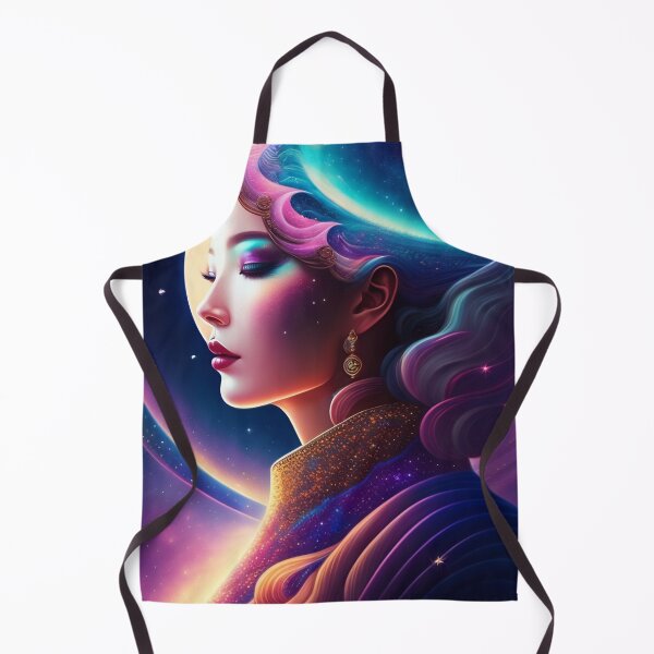 Item preview, fantasy Portrait of beautiful cosmic beauty with heavenly aura around designed and sold by vishalraifx.