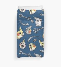 Cockatiel Screm Duvet Cover