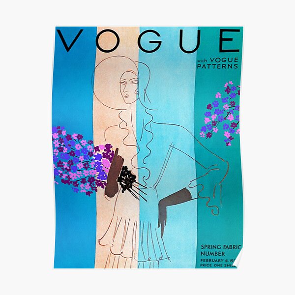 Vintage Vogue Februar - 1931 Poster