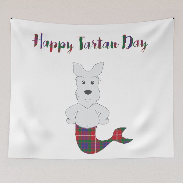 Item preview, Airedale Terrier puppy in Traditional Tartan Costume  National Tartan Day designed and sold by thewishdesigns.