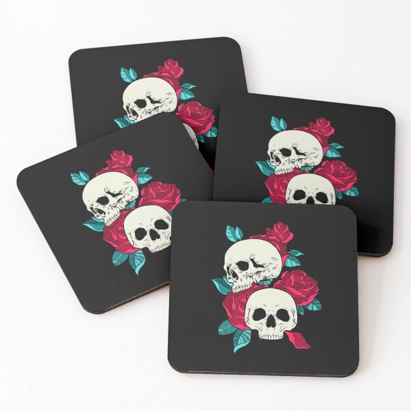 Item preview, Skull and Roses - Red Flowers designed and sold by Paypaya.