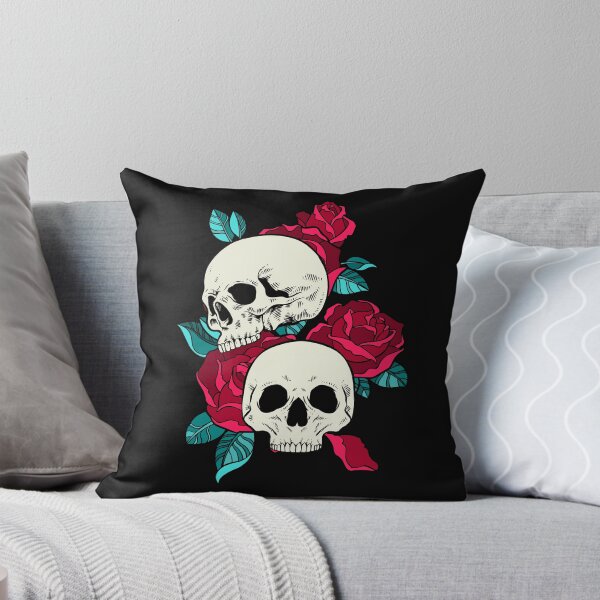 Item preview, Skull and Roses - Red Flowers designed and sold by Paypaya.